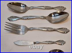42 Pieces Oneida Cantata Stainless Flatware