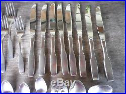 43 Piece Set Oneida Community Stainless Paul Revere Service for 8 Plus 3 Serving