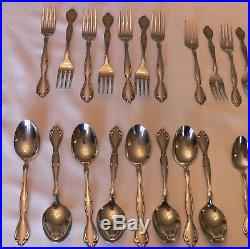 43 Pieces Almost 8 Place Settings Oneida Community Glossy Cantata Missing Fork