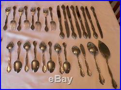 43 Pieces Almost 8 Place Settings Oneida Community Glossy Cantata Missing Fork