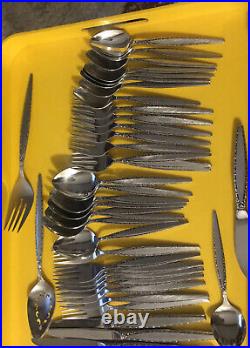 44 PC Oneida Community VENETIA Stainless Flatware Service For 8 Clean