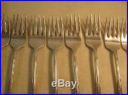 44 PC (SERVICE FOR 8) Oneida USA BANCROFT Stainless Flatware VGUC #A3