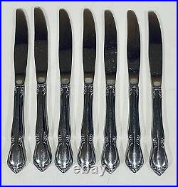 44 Pc Set Oneida Chateau Spoon Knife Fork Oneidacraft Deluxe Stainless Flatware