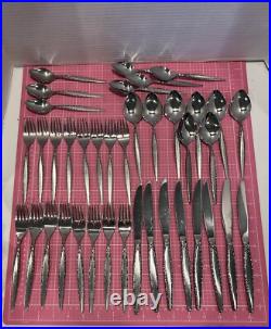44 Pcs Oneida Community Mid Century Venetia Stainless Flatware Excellent Cond