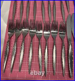 44 Pcs Oneida Community Mid Century Venetia Stainless Flatware Excellent Cond