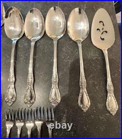 44 Pics Oneida Distinction Deluxe HH Stainless Including 8 SERVING PIECES Mint