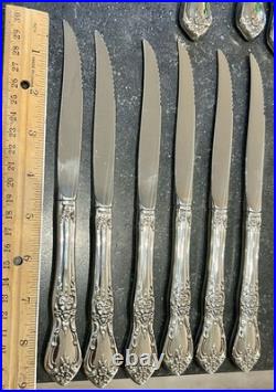 44 Pics Oneida Distinction Deluxe HH Stainless Including 8 SERVING PIECES Mint