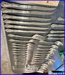 44 Pics Oneida Distinction Deluxe HH Stainless Including 8 SERVING PIECES Mint