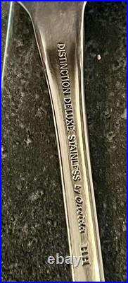 44 Pics Oneida Distinction Deluxe HH Stainless Including 8 SERVING PIECES Mint