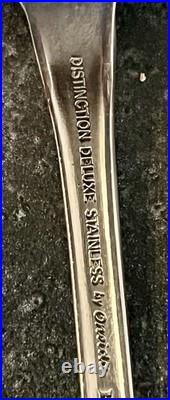 44 Pics Oneida Distinction Deluxe HH Stainless Including 8 SERVING PIECES Mint