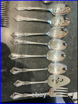 44 Pics Oneida Distinction Deluxe HH Stainless Including 8 SERVING PIECES Mint