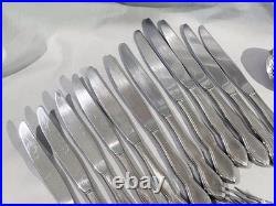 44 Piece Set 1881 ROGERS STAINLESS ONEIDA FLATWARE LIGHTLY USED TWILIGHT