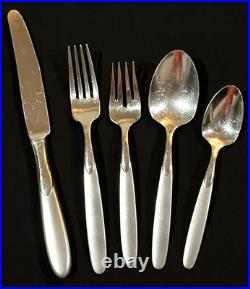 44 x Vintage ONEIDA USA Paradox Frost & Glossy Stainless Steel Lot Discontinued