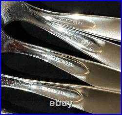 44 x Vintage ONEIDA USA Paradox Frost & Glossy Stainless Steel Lot Discontinued