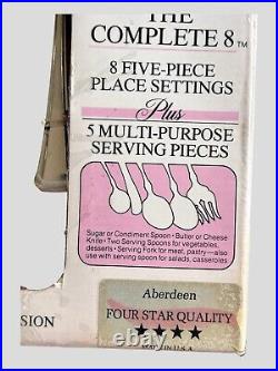 44Oneida Stainless Flatware Aberdeen Maestro St. Leger FORK KNIFE SPOON SERVING