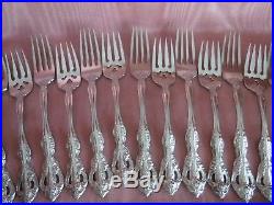44pc Oneida MICHELANGELO Stainless Steel Flatware Service for 8 Cube Backstamp