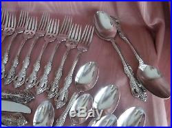 44pc Oneida MICHELANGELO Stainless Steel Flatware Service for 8 Cube Backstamp
