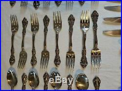 45 Oneida CUBE Stainless Steel Flatware Svc for 8 Plus 5 Serving MICHELANGELO