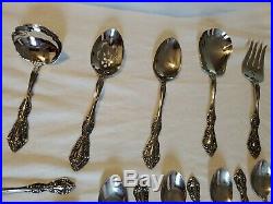 45 Oneida CUBE Stainless Steel Flatware Svc for 8 Plus 5 Serving MICHELANGELO