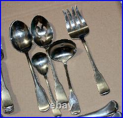 45 Oneida Cube AMERICAN COLONIAL Stainless Flatware Set Service 8 + Serving Pcs