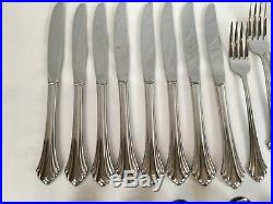 45 Pc Oneida Stainless Flatware BANCROFT 18/8 USA Service for 8 + Serving Set