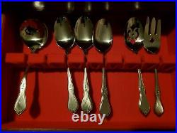 45 Piece Starter Set Morning Blossom (Stainless) by ONEIDA SILVER with Case