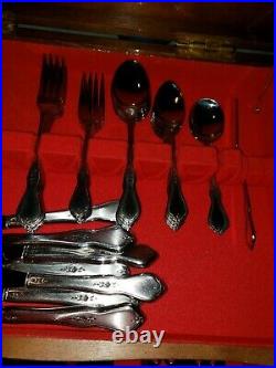 45 Piece Starter Set Morning Blossom (Stainless) by ONEIDA SILVER with Case