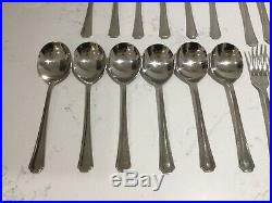 45 X Oneida Balmoral Canteen Cutlery Stainless Vintage Set Knives Forks Spoons