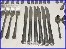 45 X Oneida Balmoral Canteen Cutlery Stainless Vintage Set Knives Forks Spoons