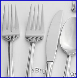 45 pc Oneida BORDEAUX Gourmet Flatware Silverware Stainless Service 8 +Hostess