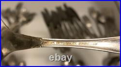 45 pcs Oneida Community CHATELAINE Stainless Flatware Spoons Forks Knives