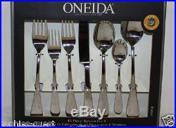 45 pcs Oneida ICARUS Gourmet Flatware Silverware Stainless Service 8 + Hostess