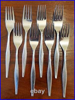 45 piece Windrift Set for 8 Rogers Oneida Stainless Silverware Flatware +Serving