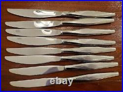 45 piece Windrift Set for 8 Rogers Oneida Stainless Silverware Flatware +Serving