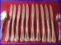 45 pieces Oneida SAND DUNE Stainless Flatware Glossy 7+ Place Settings