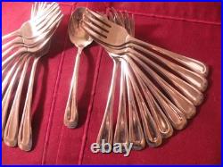 45 pieces Oneida SAND DUNE Stainless Flatware Glossy 7+ Place Settings