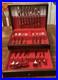 46 PCS Oneida CHERIE Stainless Steel Flatware Forks Knives Spoons Serving + Ches