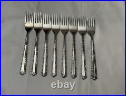 46 PCS Oneida CHERIE Stainless Steel Flatware Forks Knives Spoons Serving + Ches