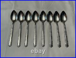 46 PCS Oneida CHERIE Stainless Steel Flatware Forks Knives Spoons Serving + Ches