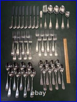 46 Pc SSS by Oneida Colonial Boston Minuteman Stainless Flatware Service for 8