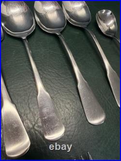 46 Pc SSS by Oneida Colonial Boston Minuteman Stainless Flatware Service for 8