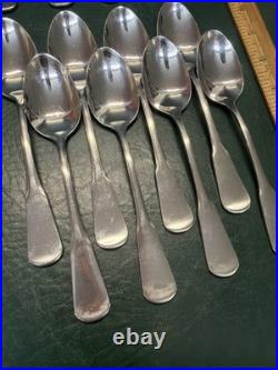 46 Pc SSS by Oneida Colonial Boston Minuteman Stainless Flatware Service for 8