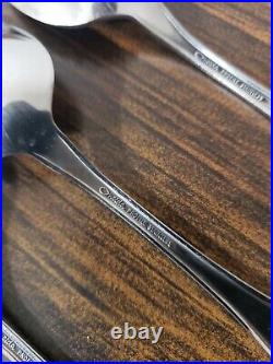 46 Pc Set Oneida Profile Stainless Morning Blossom Flatware Silverware Gorgeous