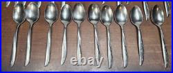 46 Pc lot Oneida Community Twin Star Stainless Flatware Atomic MCM Starburst