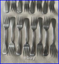46 Piece Oneida INDEPENDENCE 3 Tine Dinner Forks Deluxe Stainless Flatware Set