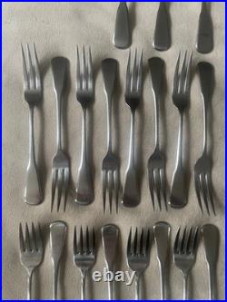 46 Piece Oneida INDEPENDENCE 3 Tine Dinner Forks Deluxe Stainless Flatware Set