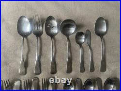 46 Piece Oneida INDEPENDENCE 3 Tine Dinner Forks Deluxe Stainless Flatware Set