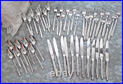 47 PC Set Oneida Risotto 18/10 Stainless Flatware Setting For 8 Plus Extras