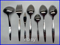 47pc Oneida Wm A Rogers Premier Windrift Stainless Flatware Set Service for 8