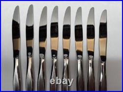 47pc Oneida Wm A Rogers Premier Windrift Stainless Flatware Set Service for 8